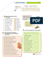 Basic Rules: English Worksheet