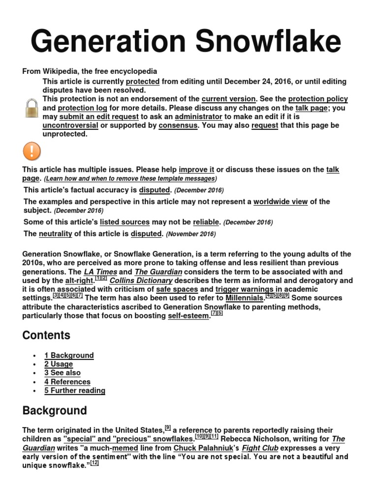 Generation Snowflake