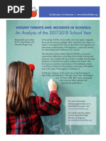 VIOLENT THREATS AND INCIDENTS IN SCHOOLS