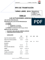 TEMA 25 ACTUACIONES JUDICIALES I 2016 6-Oct T-Libre NUEVO PDF