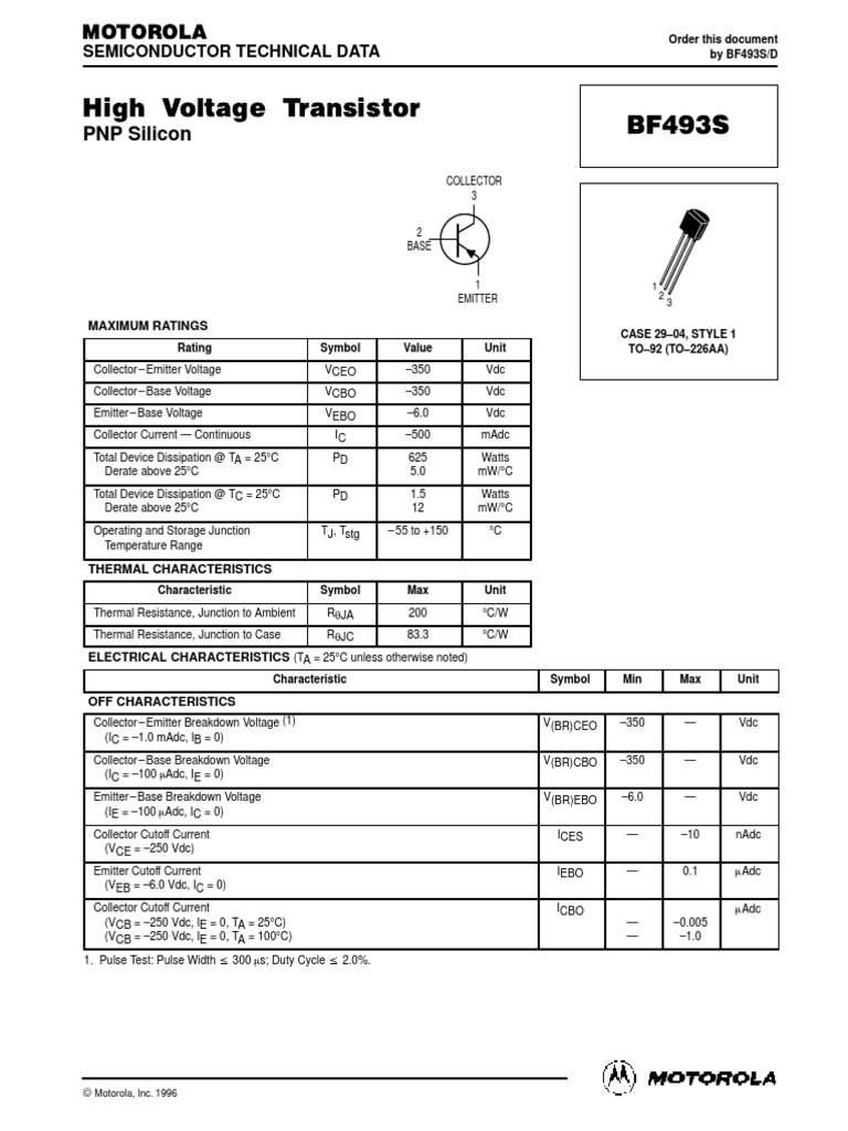 PNP Silicon: Semiconductor Technical Data | PDF | Transistor | Field ...