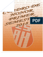 Cuadro de Honor Primer Semestre 2018 PDF