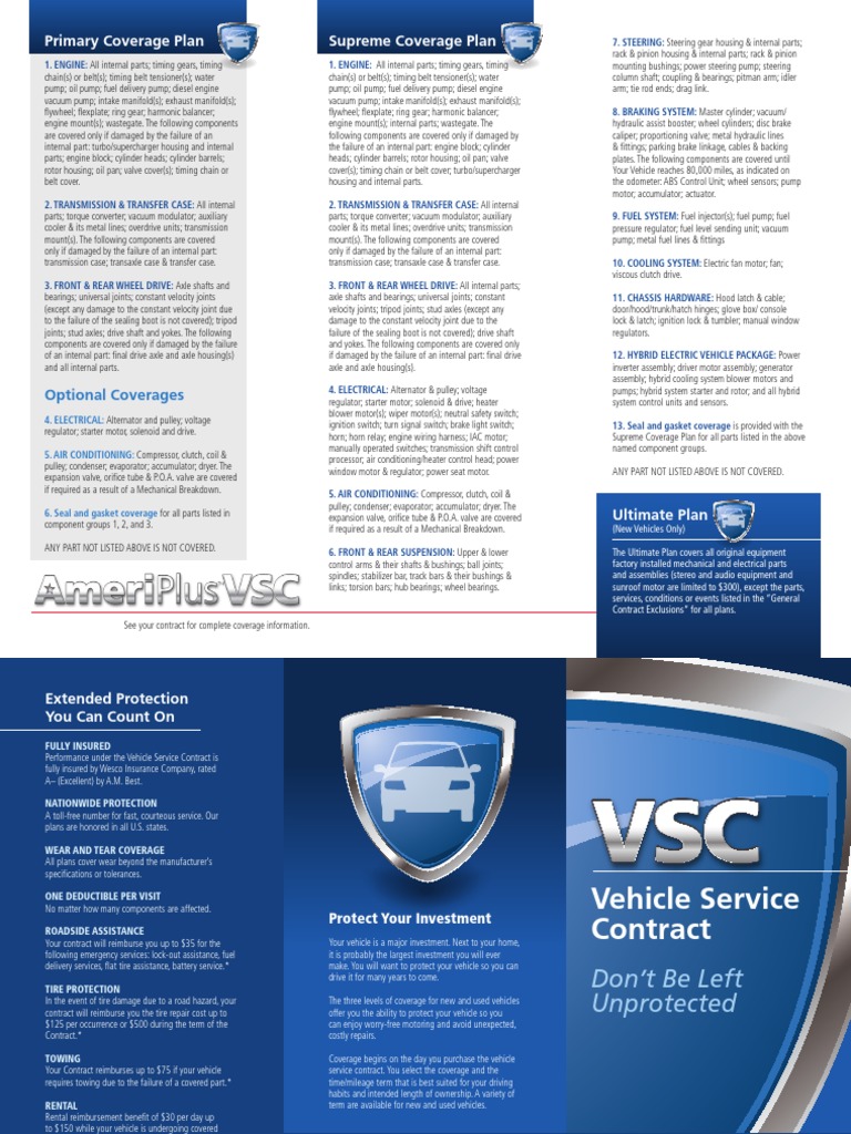 Comprehensive Vehicle Service Coverage | PDF | Transmission (Mechanics ...