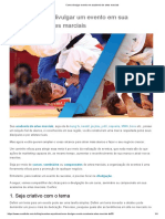 Como Divulgar Evento em Academia de Artes Marciais