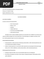 Low Incidence Disabilities