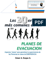 Los 30 Errores mas Comunes en Planes de Evacuacion - CESAR DUQUE - version EBOOK Julio 2017.pdf