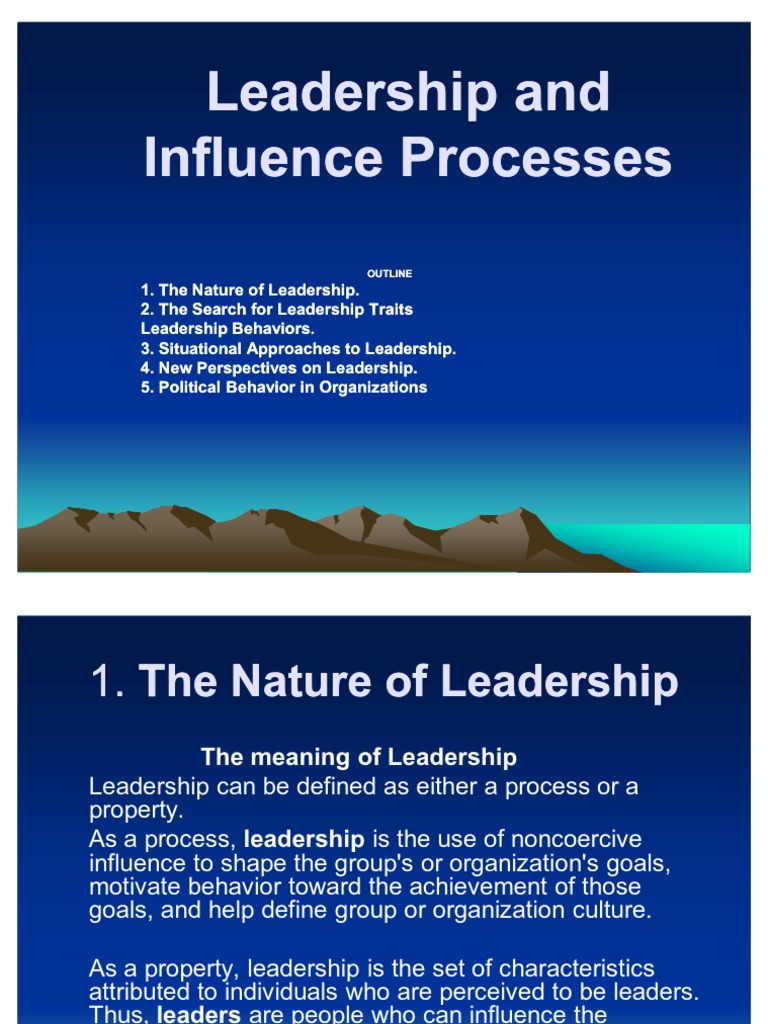 Leadership and Influence Processes | Leadership | Leadership