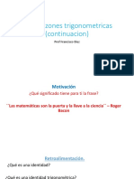 Clase Identidades Trigonometricas (Continuacion)