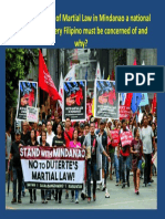 Is The Declaration of Martial Law in Mindanao A National Problem That Every Filipino Must Be Concerned of and Why?