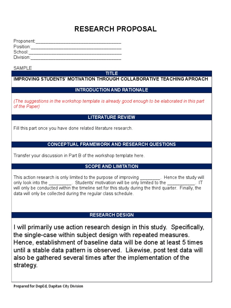 PhD Research Proposal Template Guide | PDF | Data | Data Analysis