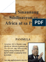 Ang Sinaunang Sibilisasyon Sa Africa at Sa Pacific