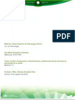  Cuadro Comparativo Caracteristicas y Diferencias en Las Técnicas de Psicología de La Salud