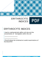 Erythrocyte Indices: JC Louise P. Bandala, RMT