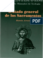 ARNAU, R., Tratado General de Los Sacramentos, BAC, Madrid, 1994