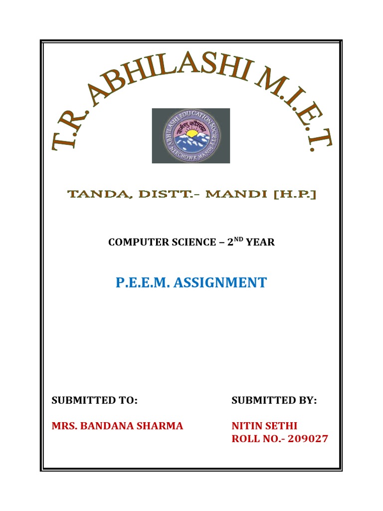 2nd Year Computer Science Assignment | PDF