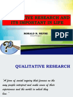 Qualitative Vs Quantitative Research