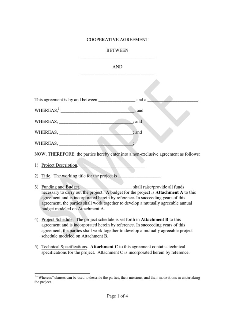 Cooperative Agreement MBRS Project Indemnity Copyright