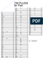 OP NGK Glow Plugs Order Pad 610