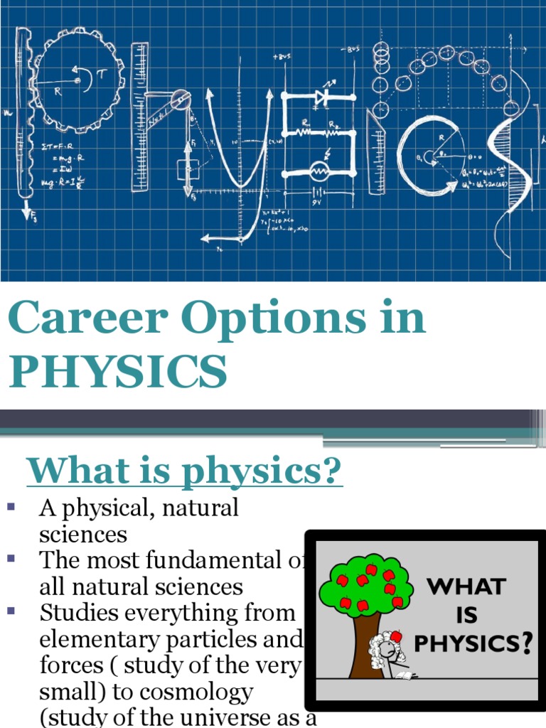 Career In Physics Pdf Physics Science