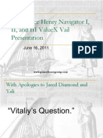 The Prince Henry Navigator I, Ii, and Iii Valuex Vail Presentation