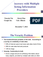 Truth Discovery With Multiple Conflicting Information Providers