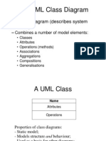 The UML Class Diagram: - Is A Static Diagram (Describes System Structure)