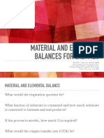 Elemental and Material Balance