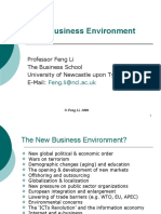 The E-Business Environment: Professor Feng Li The Business School University of Newcastle Upon Tyne E-Mail