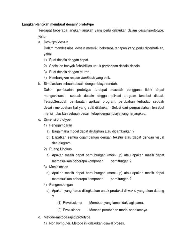 Materi 2. Langkah-Langkah Membuat Desain PDF | PDF