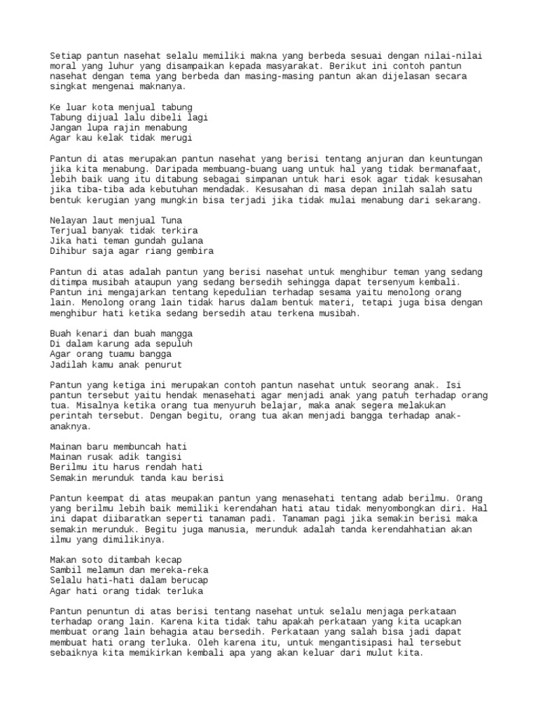 Pantun Syafira Nurliyana Pdf
