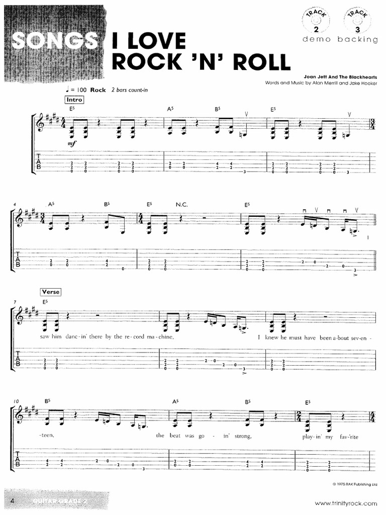 Grade 2 Guitar Trinity RP | PDF | American Musicians | Songs