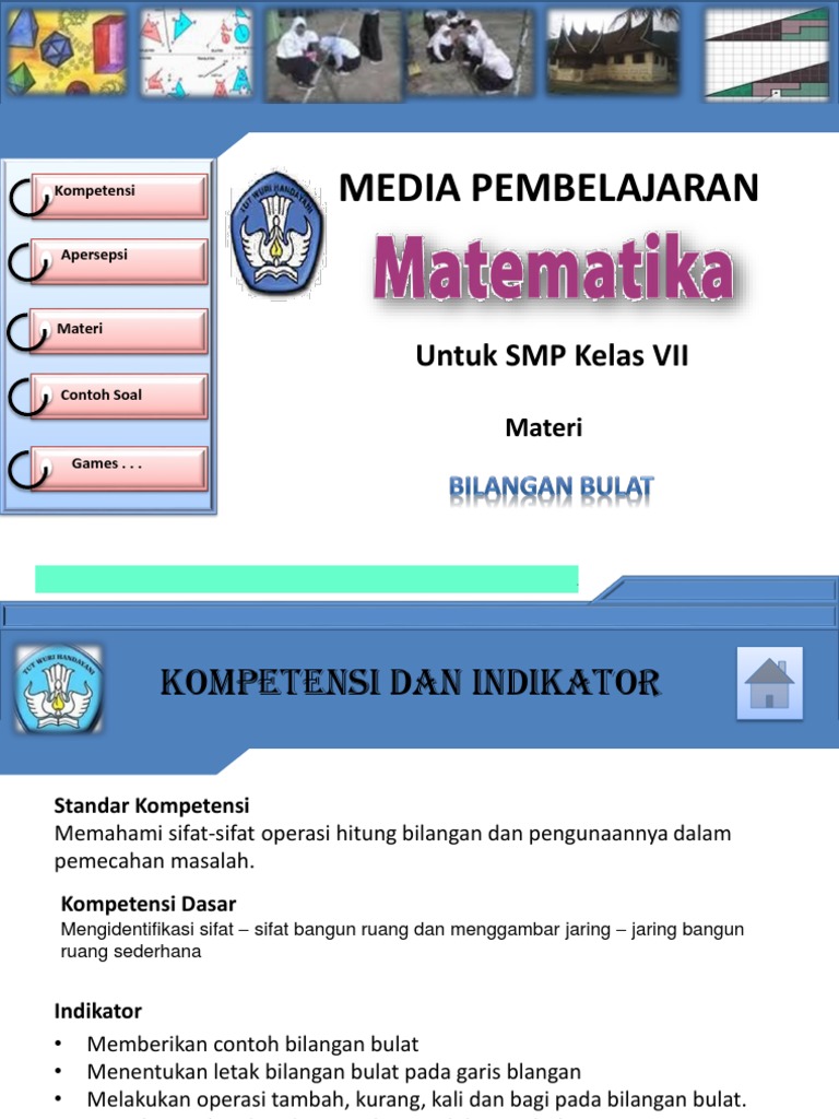 Materi bilangan bulat kelas 7 kurikulum 2013 doc