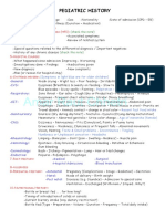 Pediatrics History Taking PDF