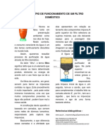 Princípio de Funcionamento de Um Filtro Doméstico