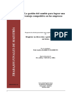 Paper Gestión Del Cambio para Lograr Una Ventaja Competitiva en Las Empresas