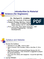 Me2105 Introduction To Material Science - Ch1
