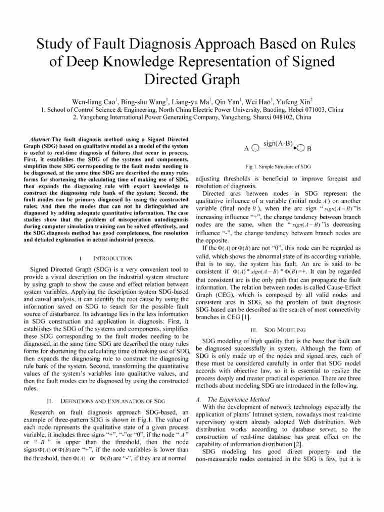 Study of Fault Diagnosis Approach Based On Rules | PDF | Causality ...