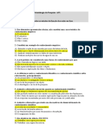 Revisão Metodologia Pesquisa AP1