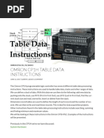 Omron CP1H Table Data Instructions _ Acc Automation