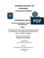 Capacidad Portante de Los Suelos de Fundación, Mediante Los Métodos DPL y Corte Directo para La Ciudad de José Gálvez - C - 1 PDF
