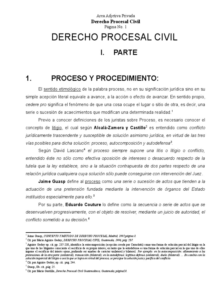 Derecho Procesal Civil (Completo) | PDF | Jurisdicción | Competencia (ley)
