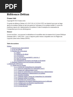 Document Complet Debian Odt Pdf Logiciel Gratuit Kernel Systeme D Exploitation