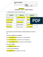 Workshop 1 - Present Perfect - Answer Key