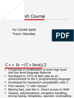 C++ Crash Course: For CS184 Sp08 Trevor Standley