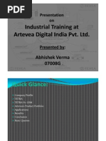 Presentation on Industrial Training