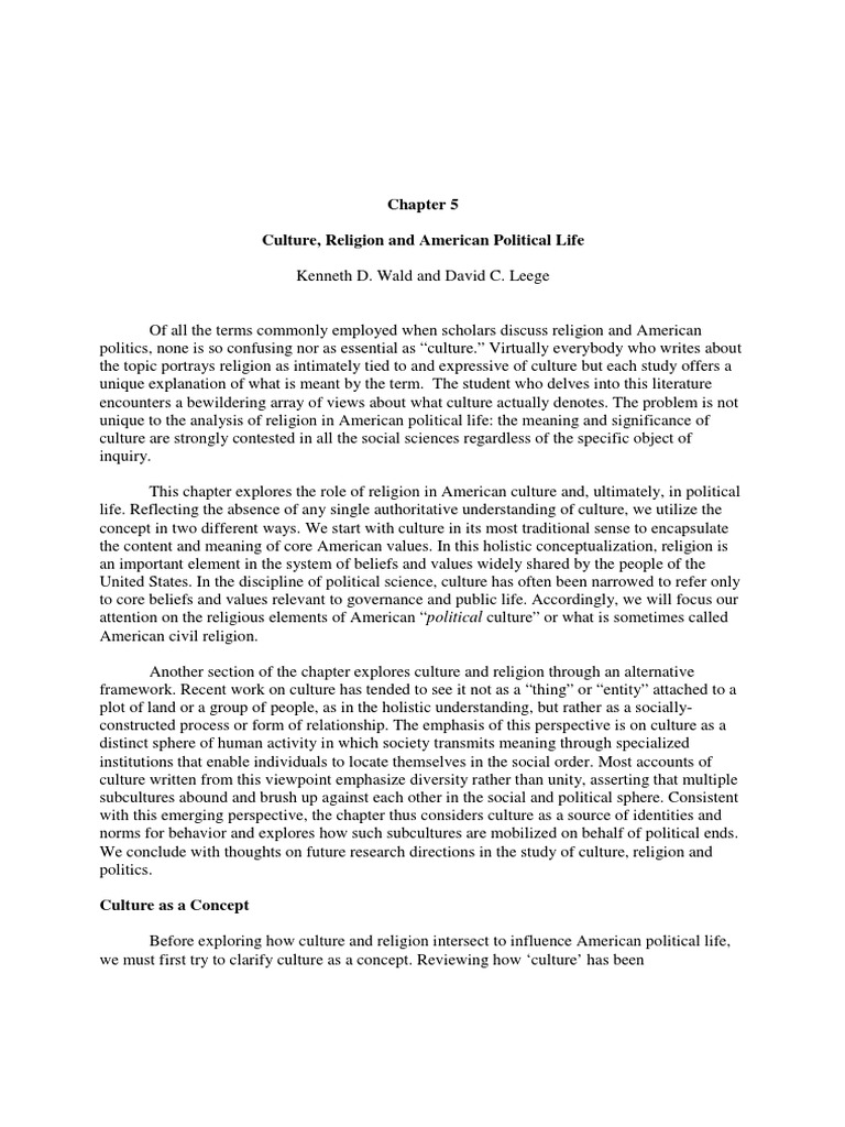 Religion and American Culture PDF | PDF | Christian Denomination ...