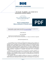 L 29 2006 26 Julio Garantías y Uso Racional de Los Medicamentos y Productos Sanitarios.