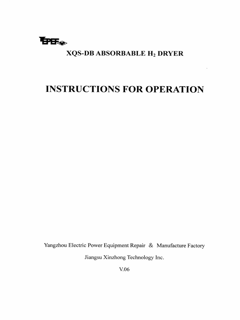 H2 Dryer | PDF