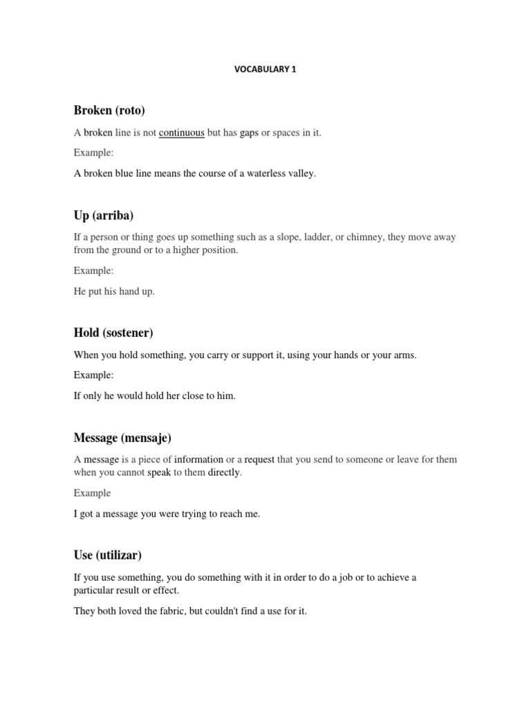 Essential Vocabulary for Communication | PDF