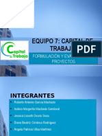 Capital de Trabajo - Presentacion y Generalidades